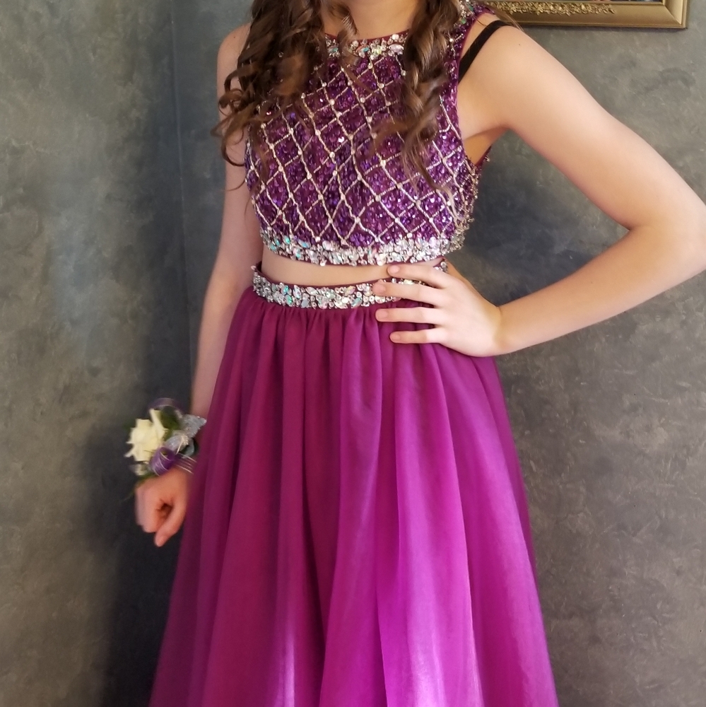 2 peice prom dress